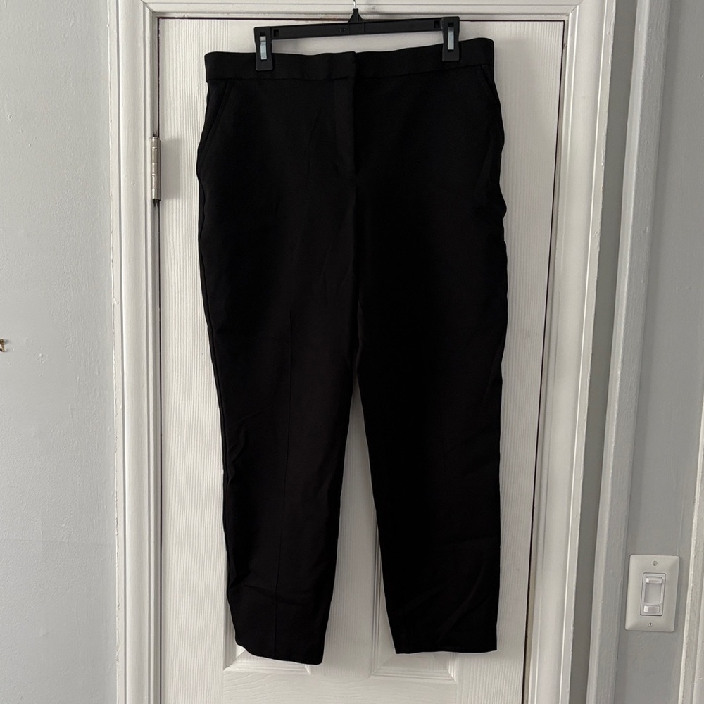 Banana Republic Women’s Sloan Slim Ankle Dress Pant Black Size 14 - Bi-Stretch - Picture 5 of 7